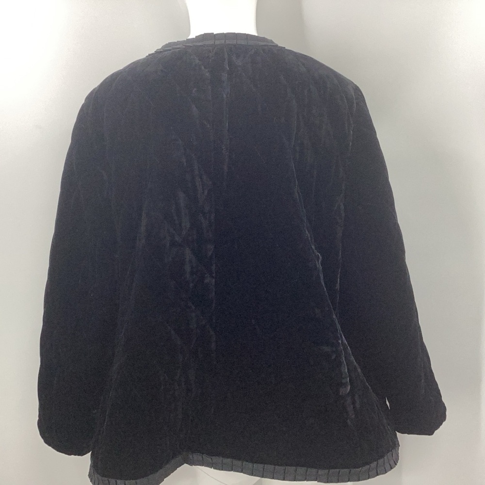 Talbots Black Velvet Jacket - Picture 9 of 10
